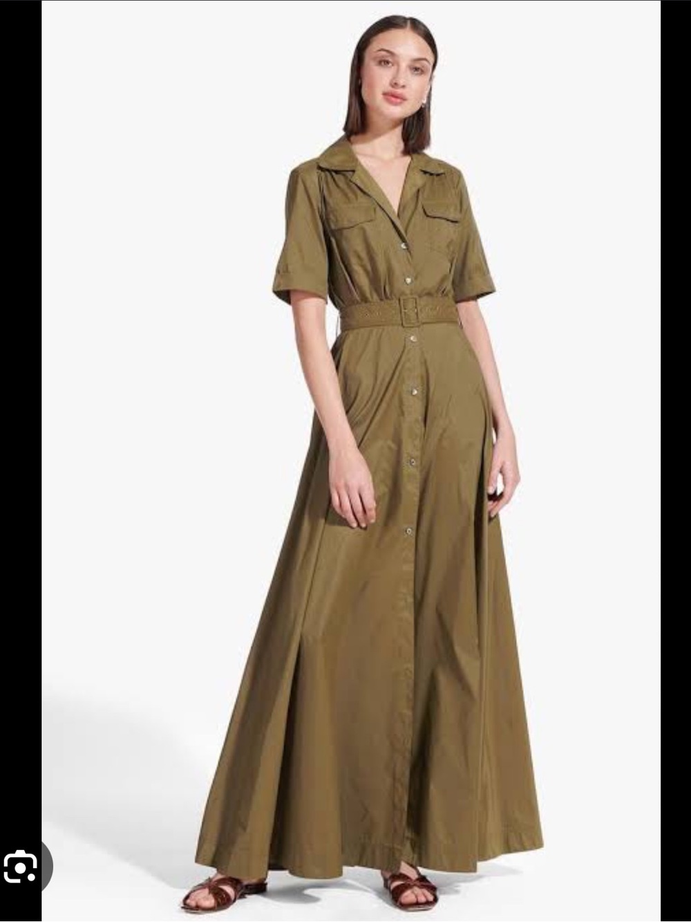 STAUD Olive Green Dress - Picture 3 of 6
